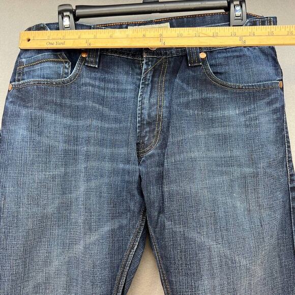 Vintage Levi's 514 Men's Slim Straight Jeans Size W33/L32 Zipper Back Pockets - Picture 2 of 14